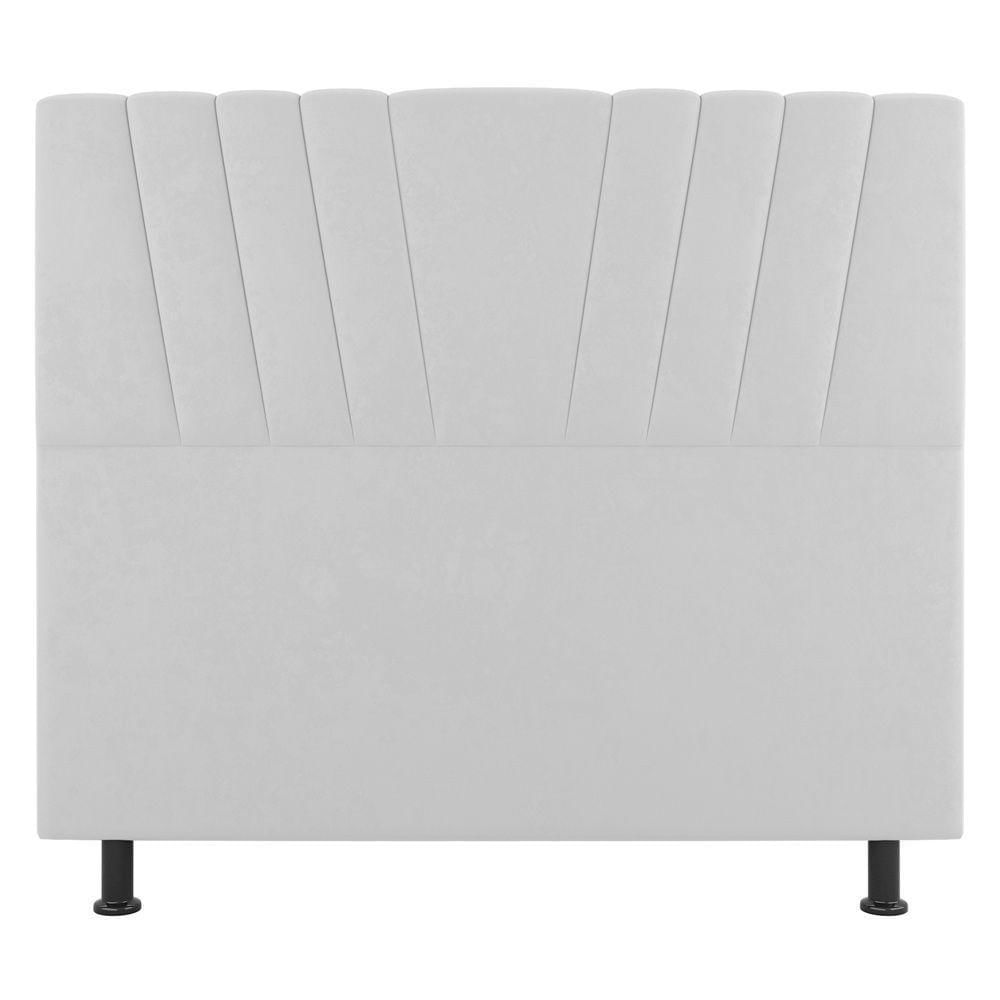 Miniatura Cabeceira Cama Box Casal Dublin 140cm Sintético Branco - Abmaza