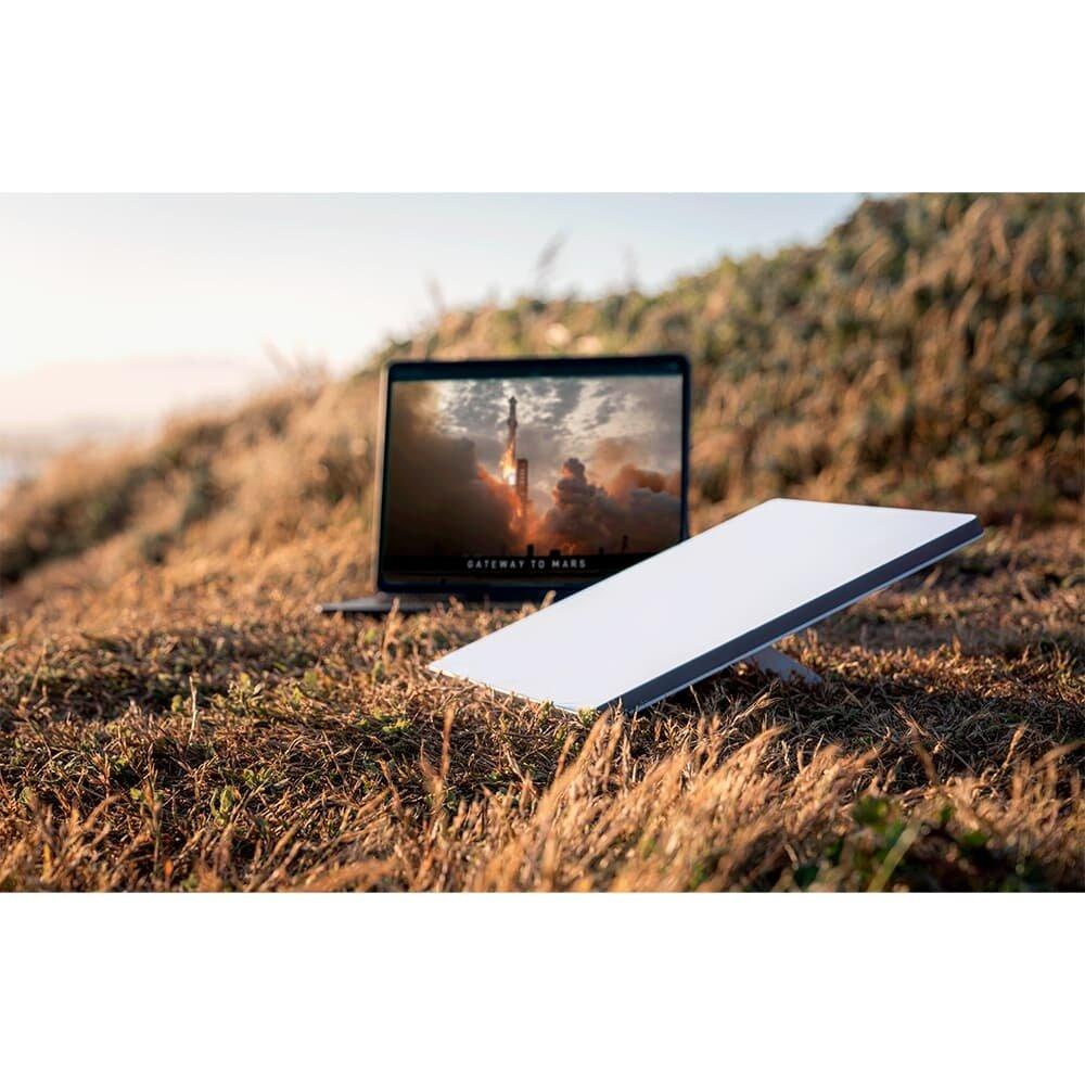 Miniatura Kit Starlink MINI Internet via satélite, Dual Band 3 x 3 MU-MIMO, WiFi 5, WPA2, Ethernet LAN, Plugue Starlink, Branco - 2535008BR