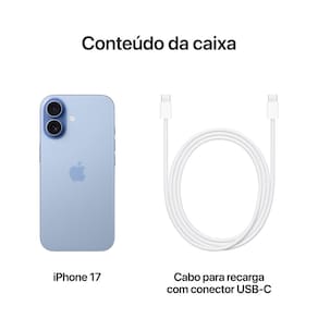 Apple iPhone 17 256GB 6,3" 48MP Azul-Névoa
