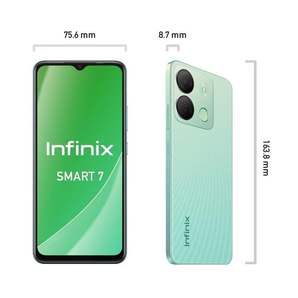 Smartphone Infinix Smart 7 64Gb 7Gb Ram 6.6 Verde Costeiro