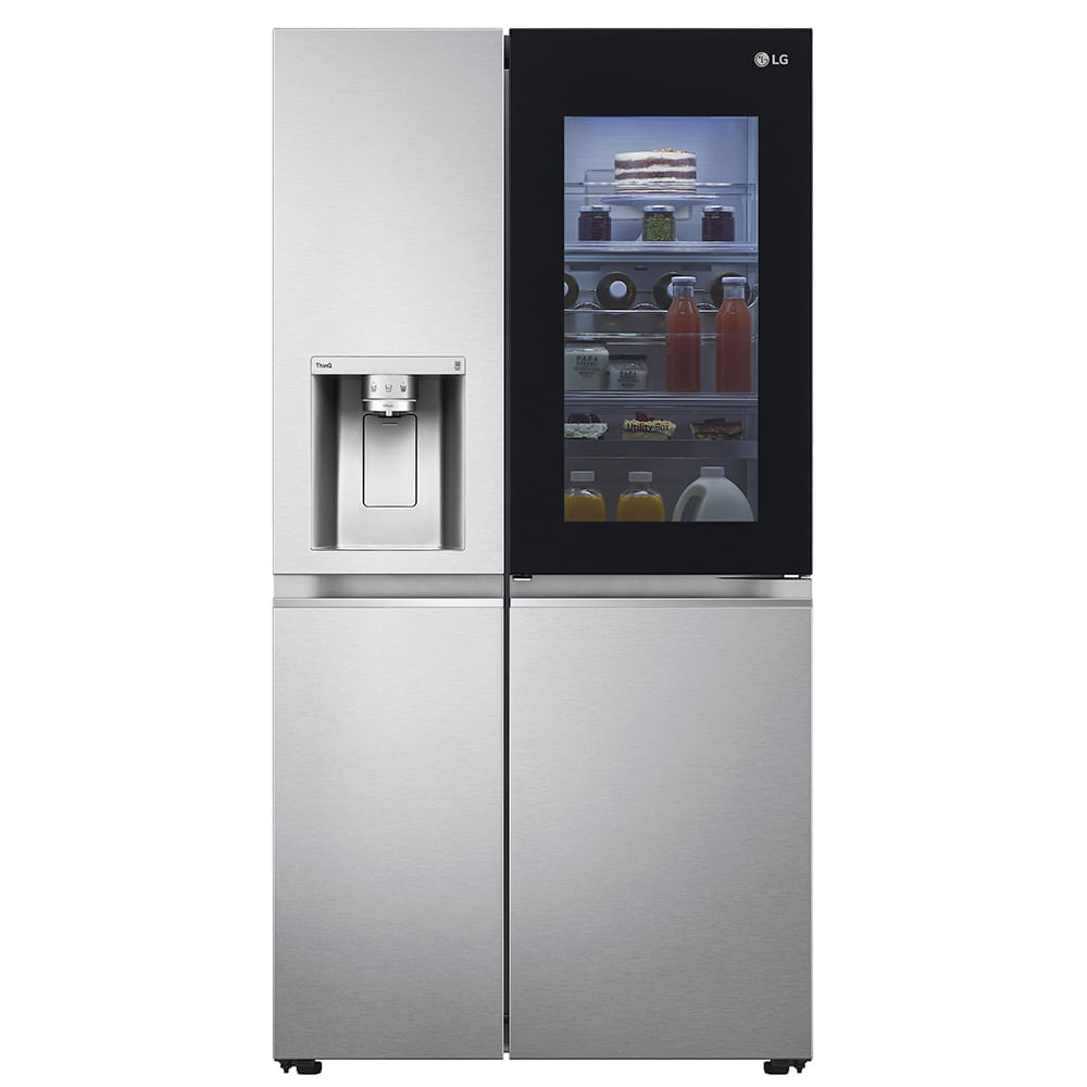 Miniatura Refrigerador Side By Side LG de 03 Portas Frost Free com 598 Litros InstaView Aço Escovado - GC-X257CSH 110