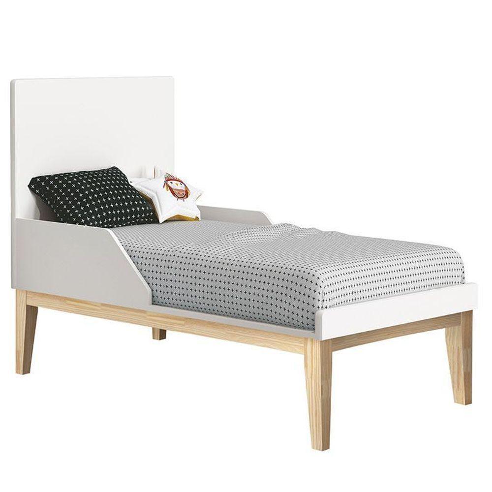 Miniatura Quarto De Bebê 3 Portas New Classic Branco Com Pés Madeira Natural E Colchão Gazin - Reller