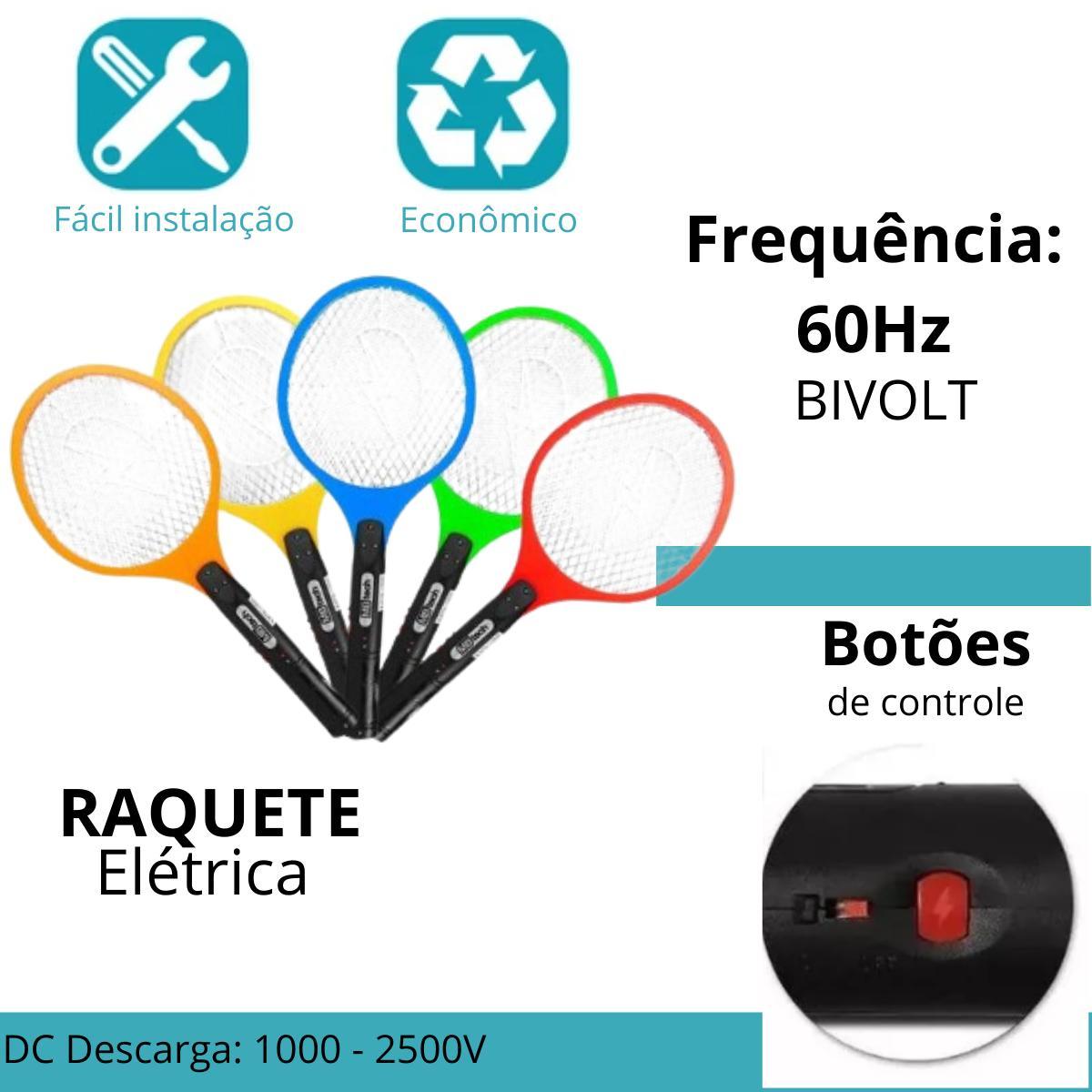 Miniatura Raquete Elétrica Para Eliminar Mosquitos Com Sensor De Toque
