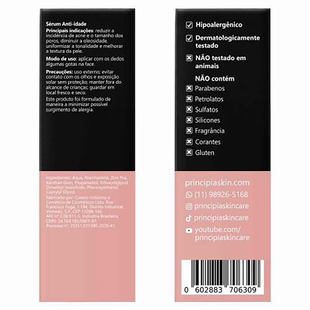 Miniatura Sérum Facial Anti-idade Principia - Nc-10 30ml