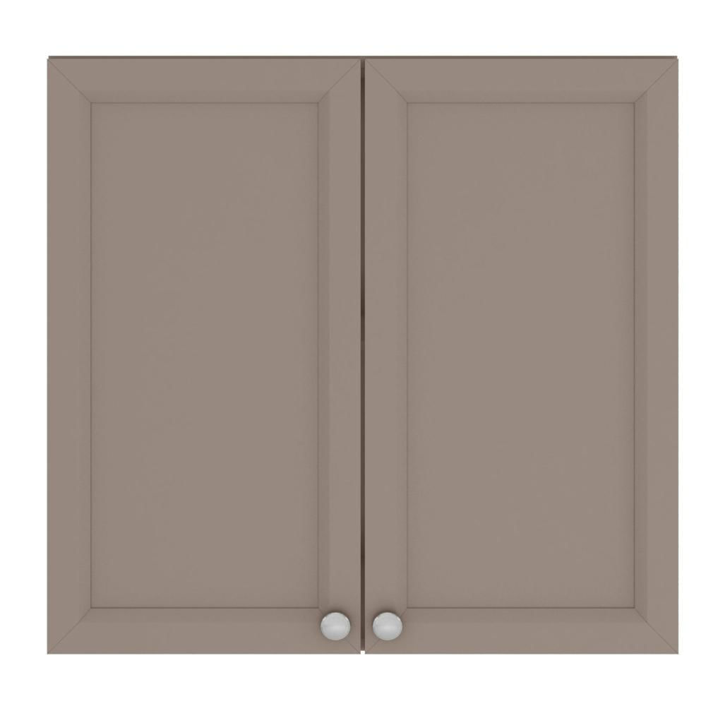 Miniatura Armário de Cozinha Aéreo 80cm 2 Portas Unna Poliman Móveis Fume