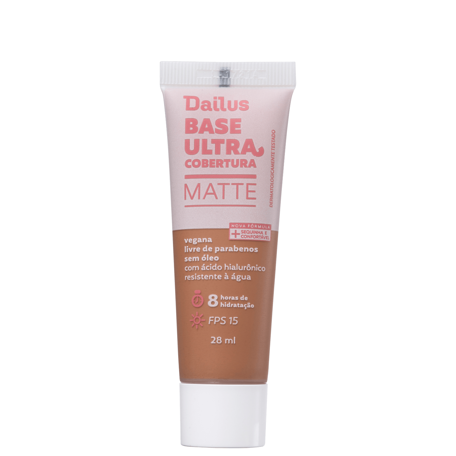Miniatura Base Líquida Dailus Ultra Cobertura Matte D10 Escuro 28ml
