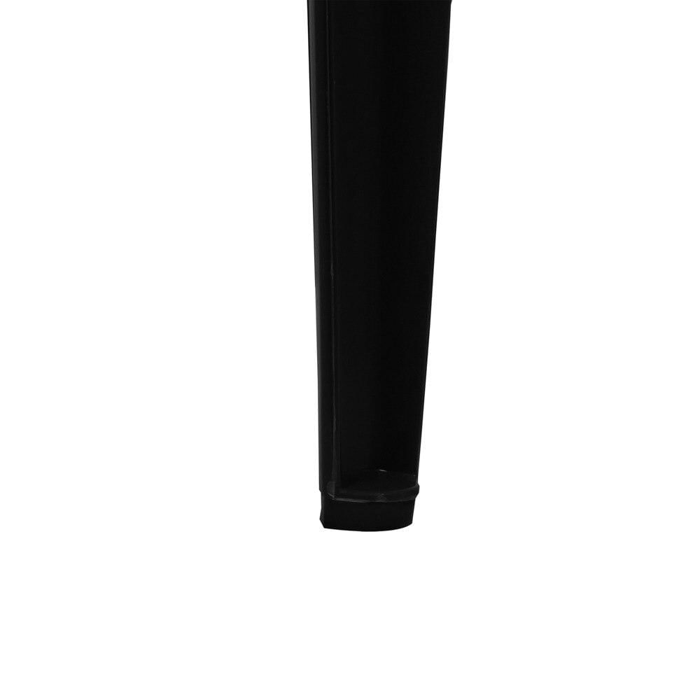 Conjunto de Mesa com Cadeiras de Plástico Mor Quadrado Preto