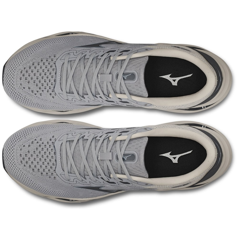 Miniatura Tênis de Corrida Masculino Mizuno Wave Legend 4 Cinza - 38