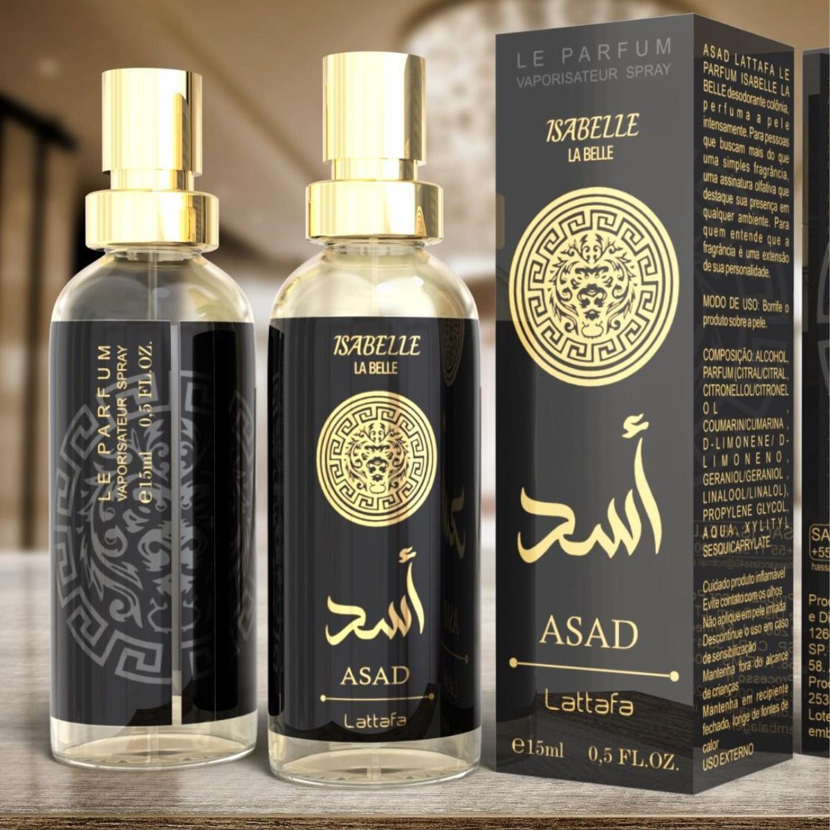 Miniatura Kit Creme E Perfume Asad Lattafa Parfum Isabelle La Belle