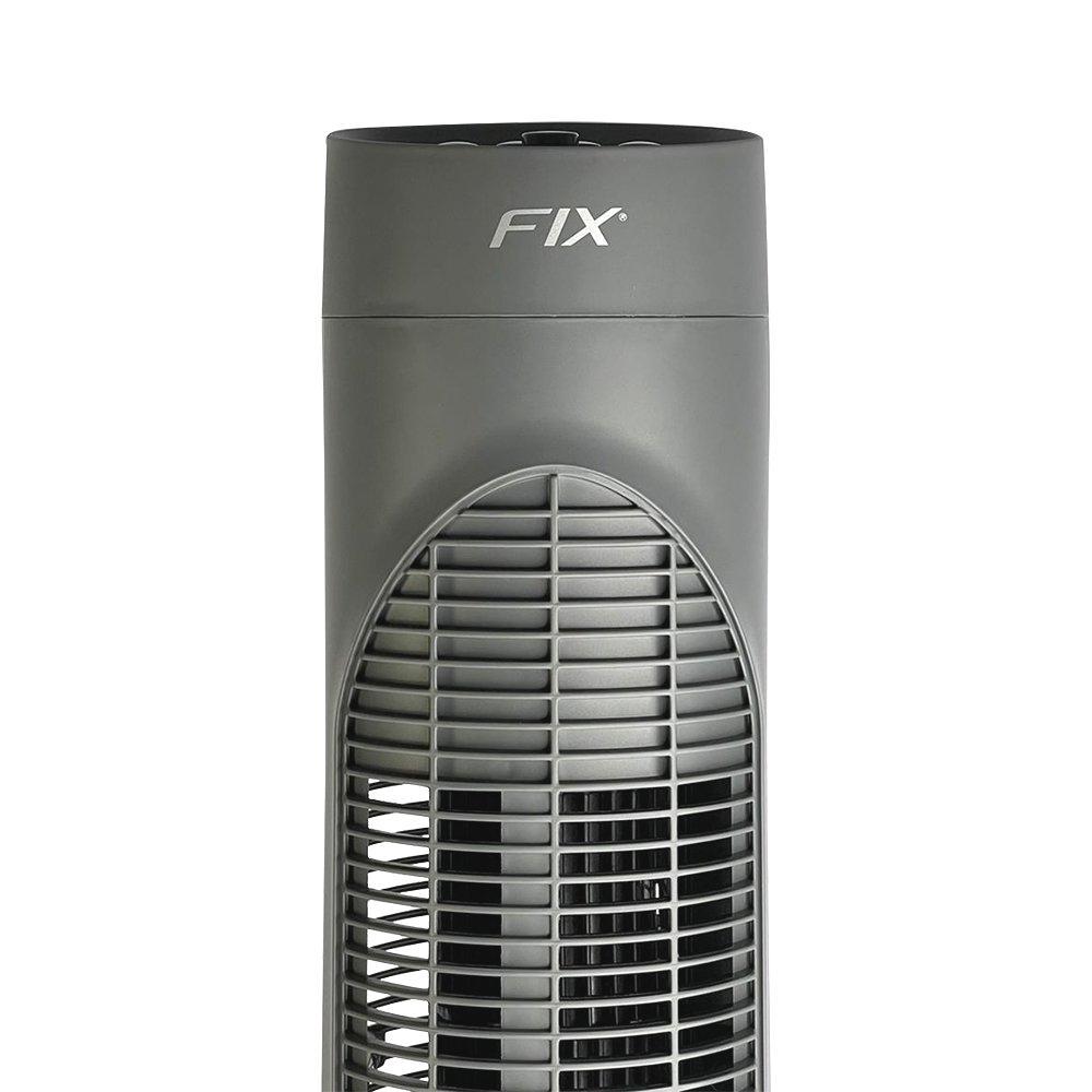 Miniatura Ventilador Preto Torre 03 Velocidades 220V Potência De 55W
