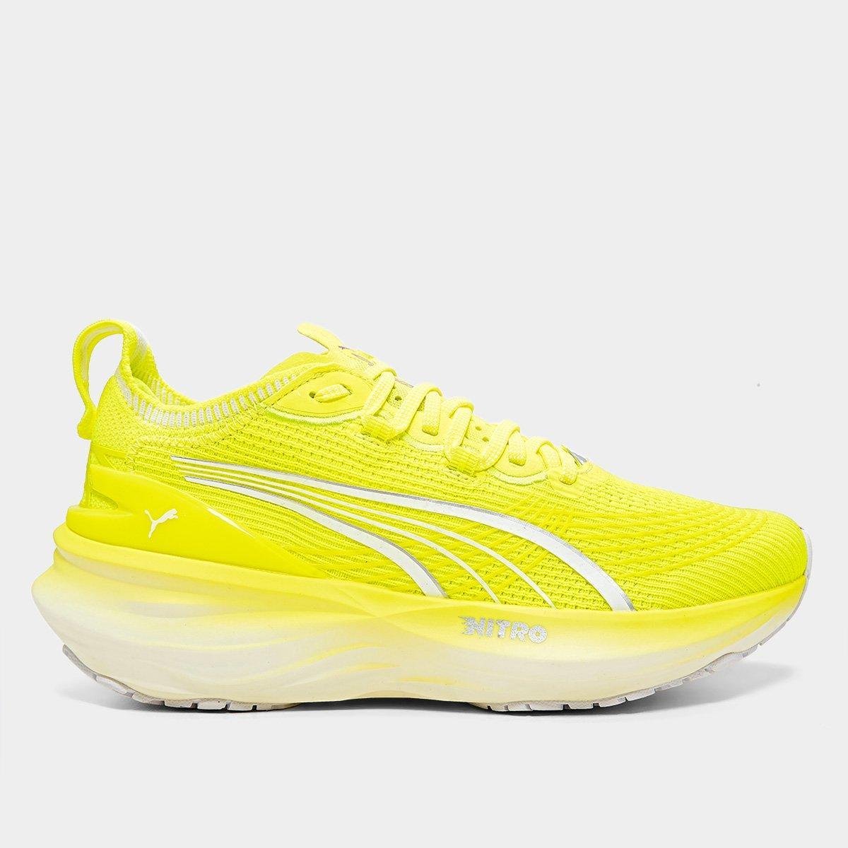 Miniatura Tênis Puma Forever Run Nitro 2 Feminino Amarelo - 34