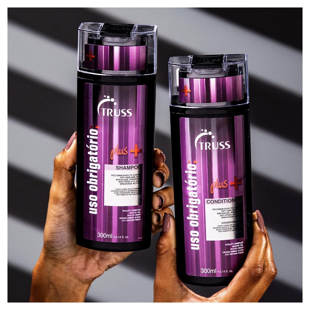 Truss Uso Obrigatório Plus+ Kit 2 Shampoo E 1 Condicionador