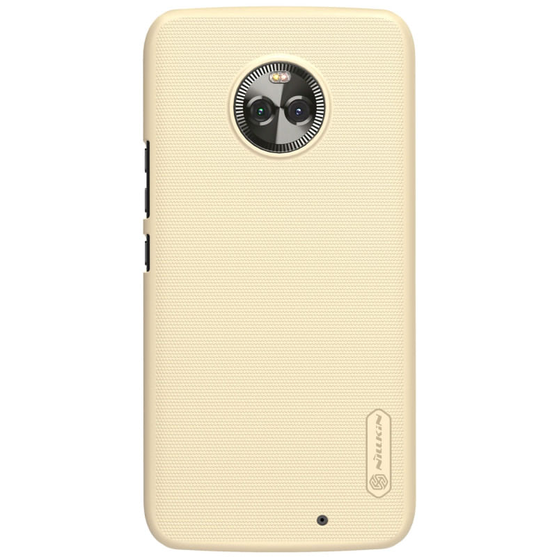 Miniatura Kit Capa Dourada Nillkin Moto X4 Case Shield E Película Lisa