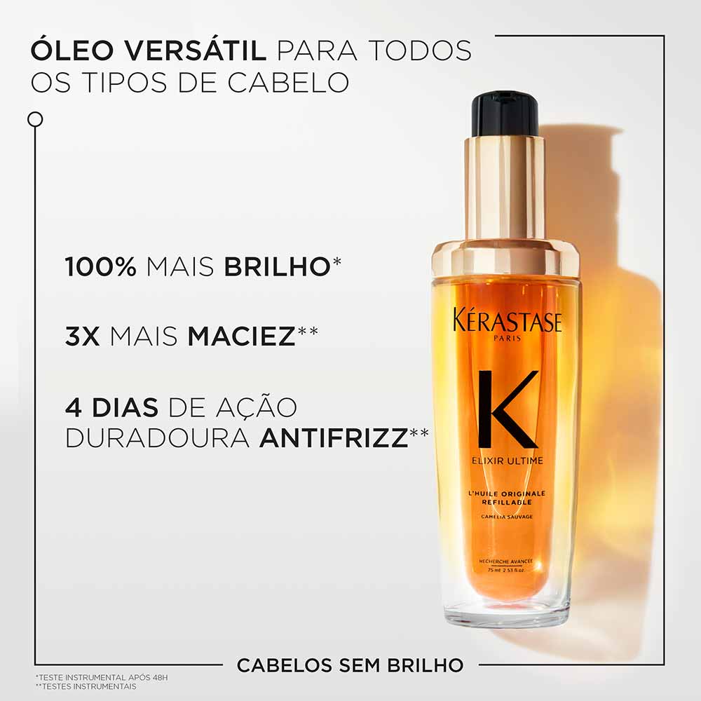 Miniatura Kérastase Kit – Shampoo + Óleo Capilar para Acabar com as Pontas Duplas Kit