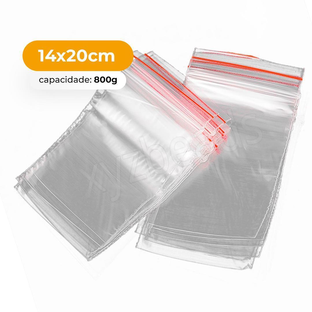 Miniatura 500 Sacos Zip Lock 14X20Cm Saquinho Hermético Abre E Fecha