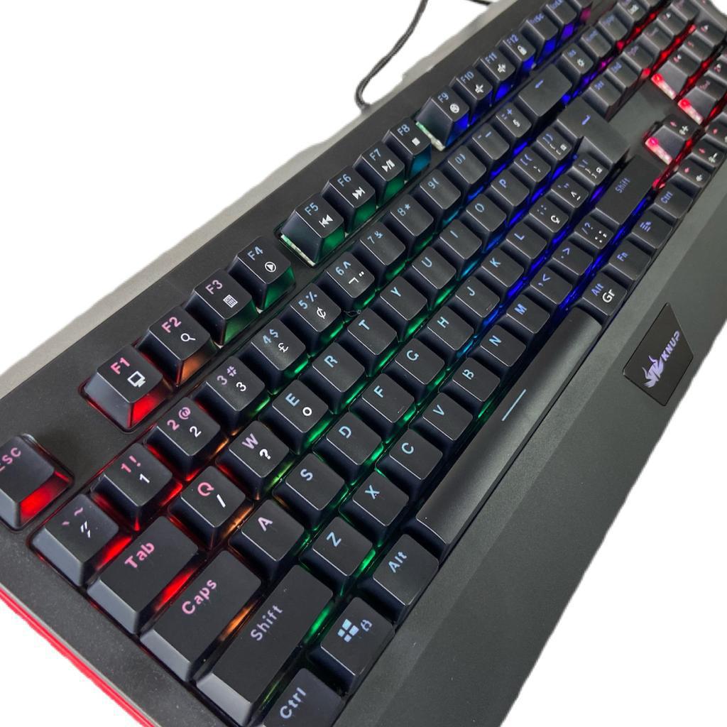 Miniatura Teclado Gamer Mecanico Switch Blue Knup Kp-Tm005 Chroma