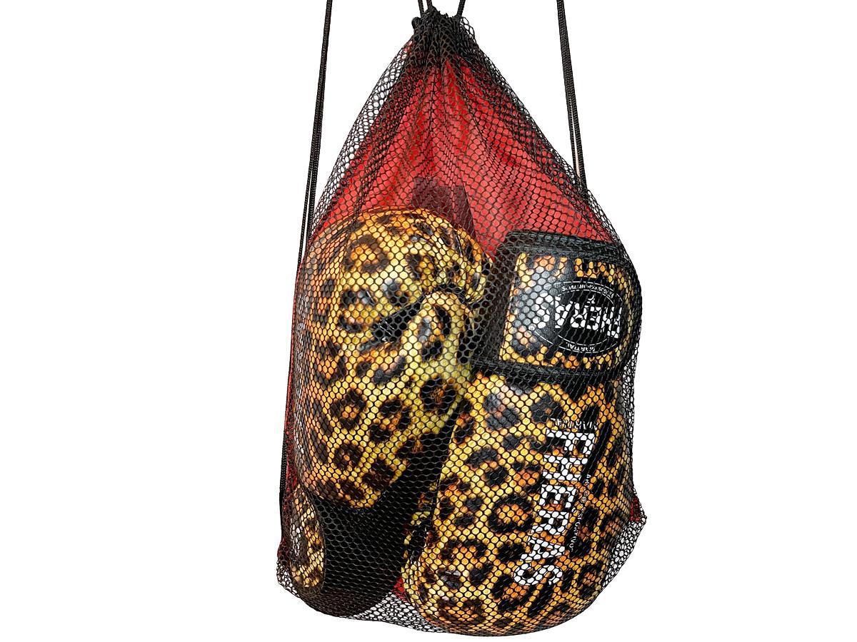 Luva De Boxe Muay Thai Mma 12Oz Estampada Onça Fheras