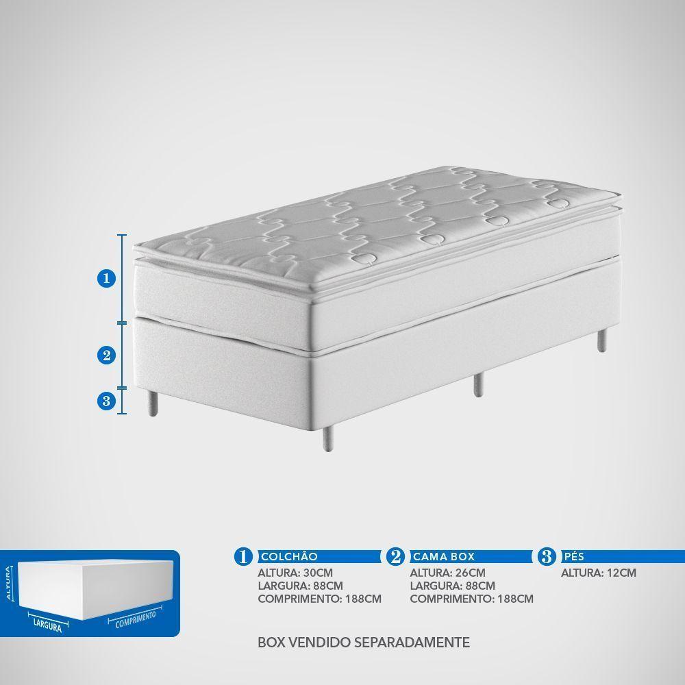 Miniatura Colchão Solteiro Mola Ensacada Probel Excede Premium (88x188x30cm)