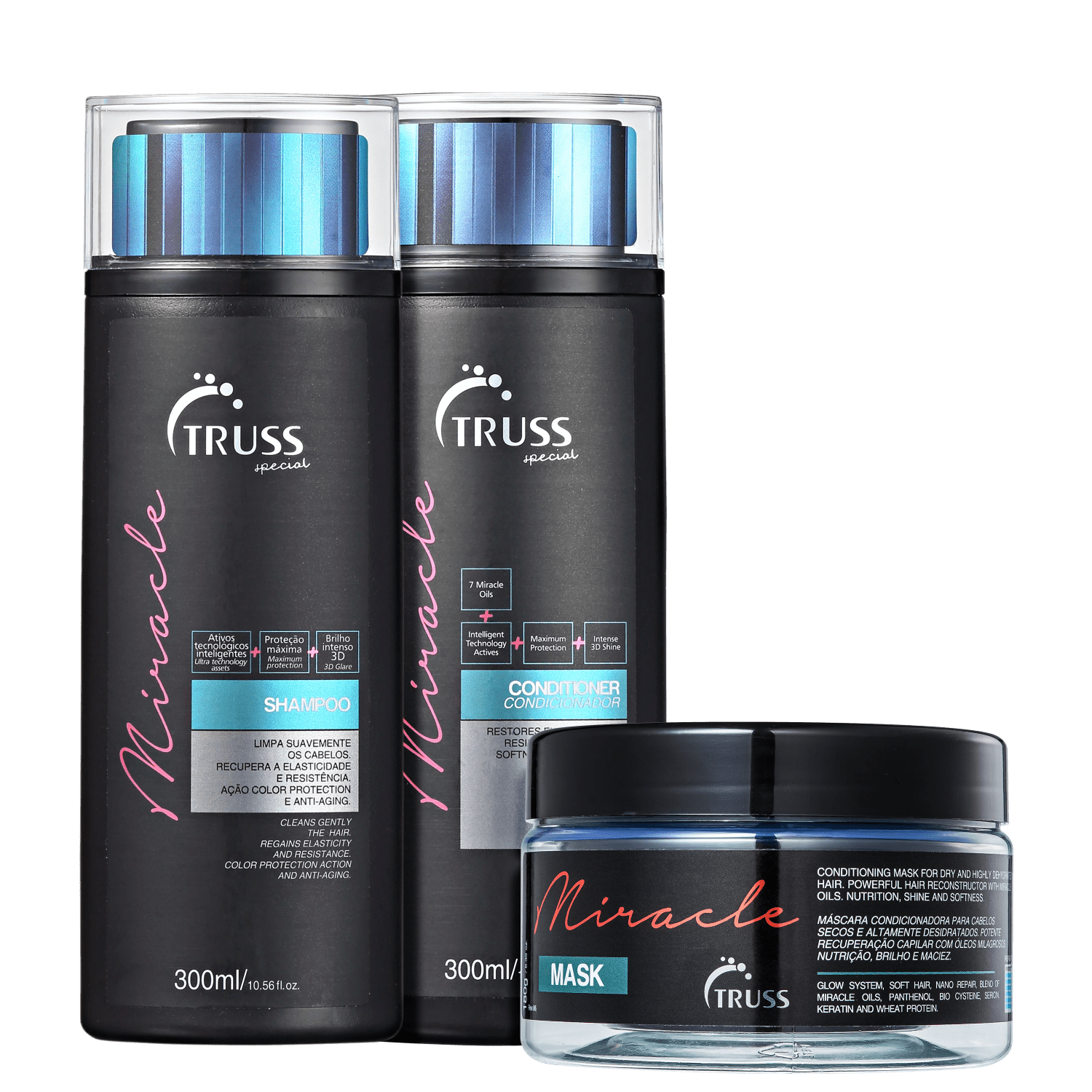 Miniatura Kit Truss Miracle Intense (3 Produtos)