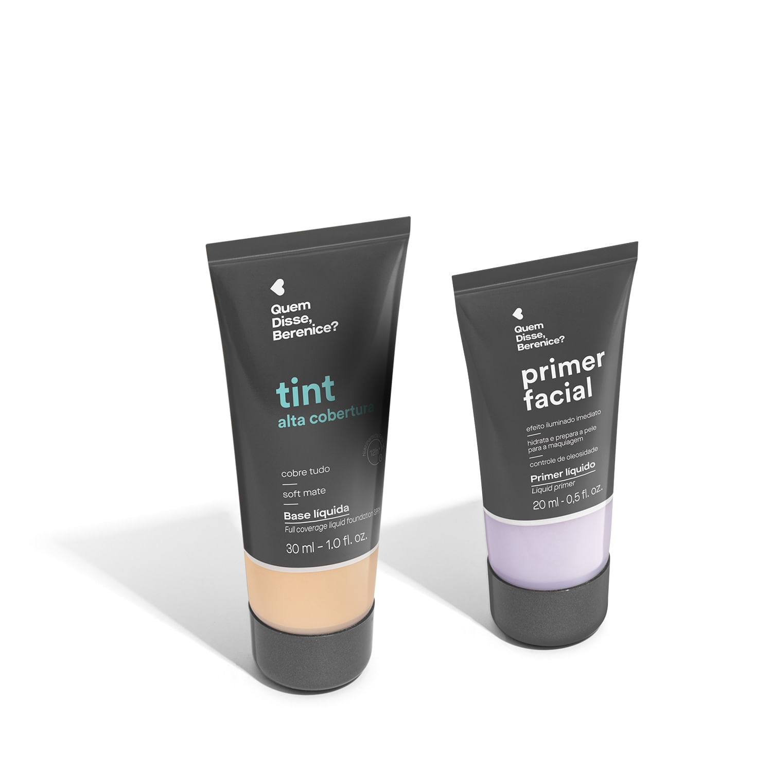 Miniatura Combo Primer Facial Líquido 20ml + Base Tint Cor 110Q 30ml