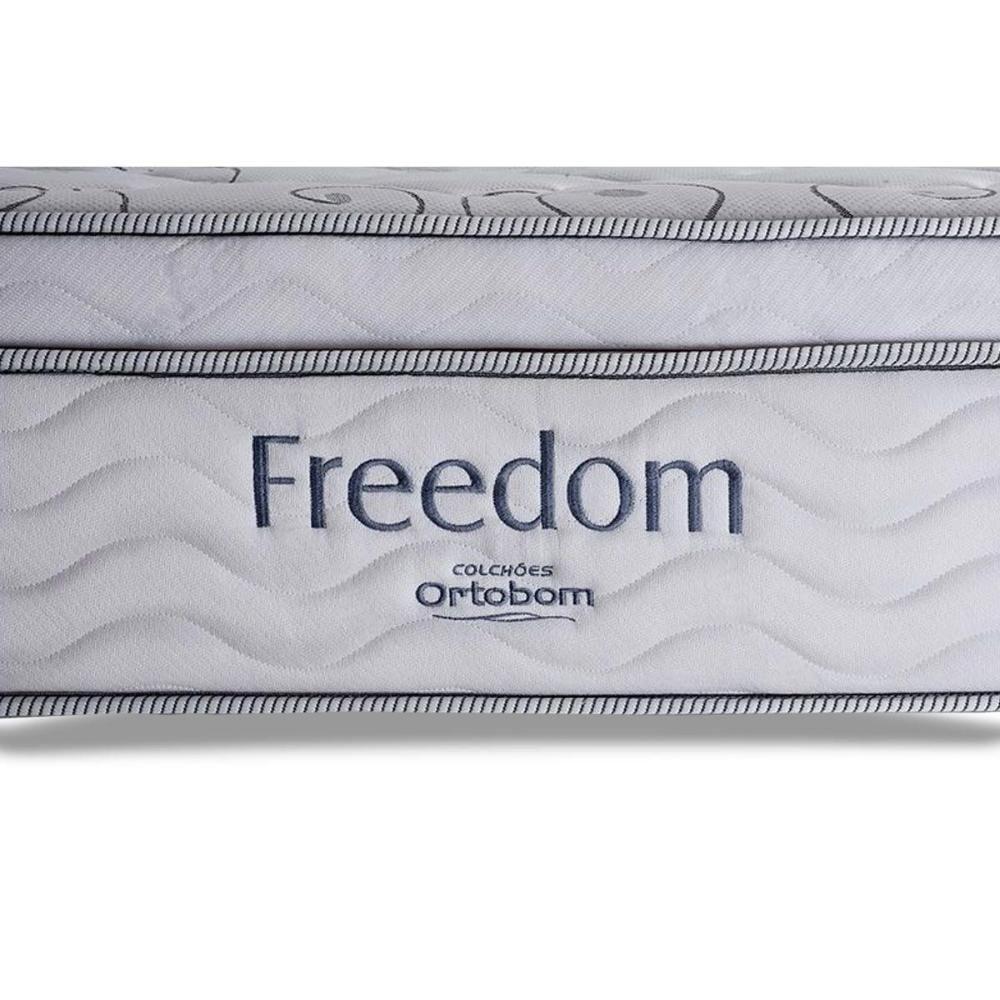 Miniatura Colchão Queen Molas Ensacadas Visco Superpocket Freedom Ortopillow (158x198x32) - Ortobom