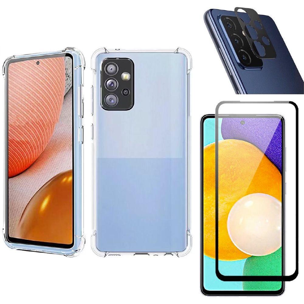 Miniatura Capinha + Película 3D + Película De Câmera Samsung A72