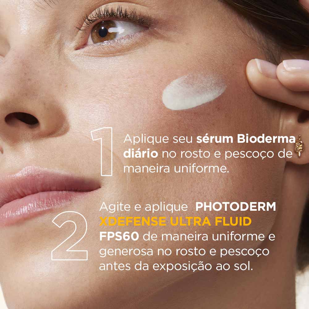 Protetor Solar Facial Bioderma Photoderm XDefense Ultra Fluid FPS 60 40ml