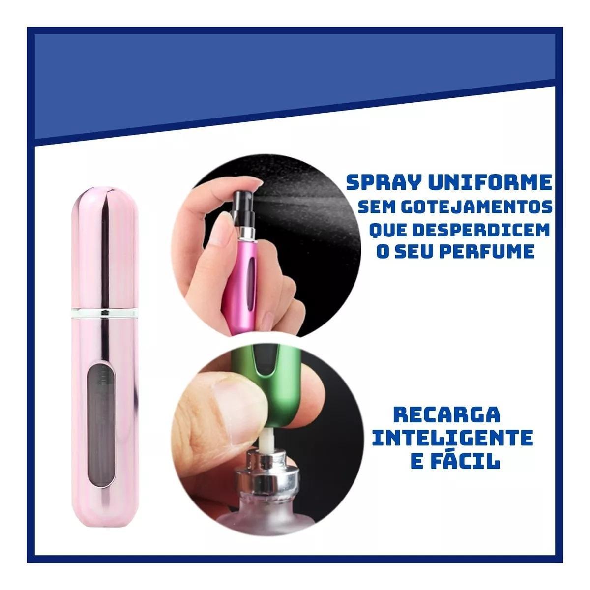 Porta Perfume Borrifador Decant Recarregável - 5Ml