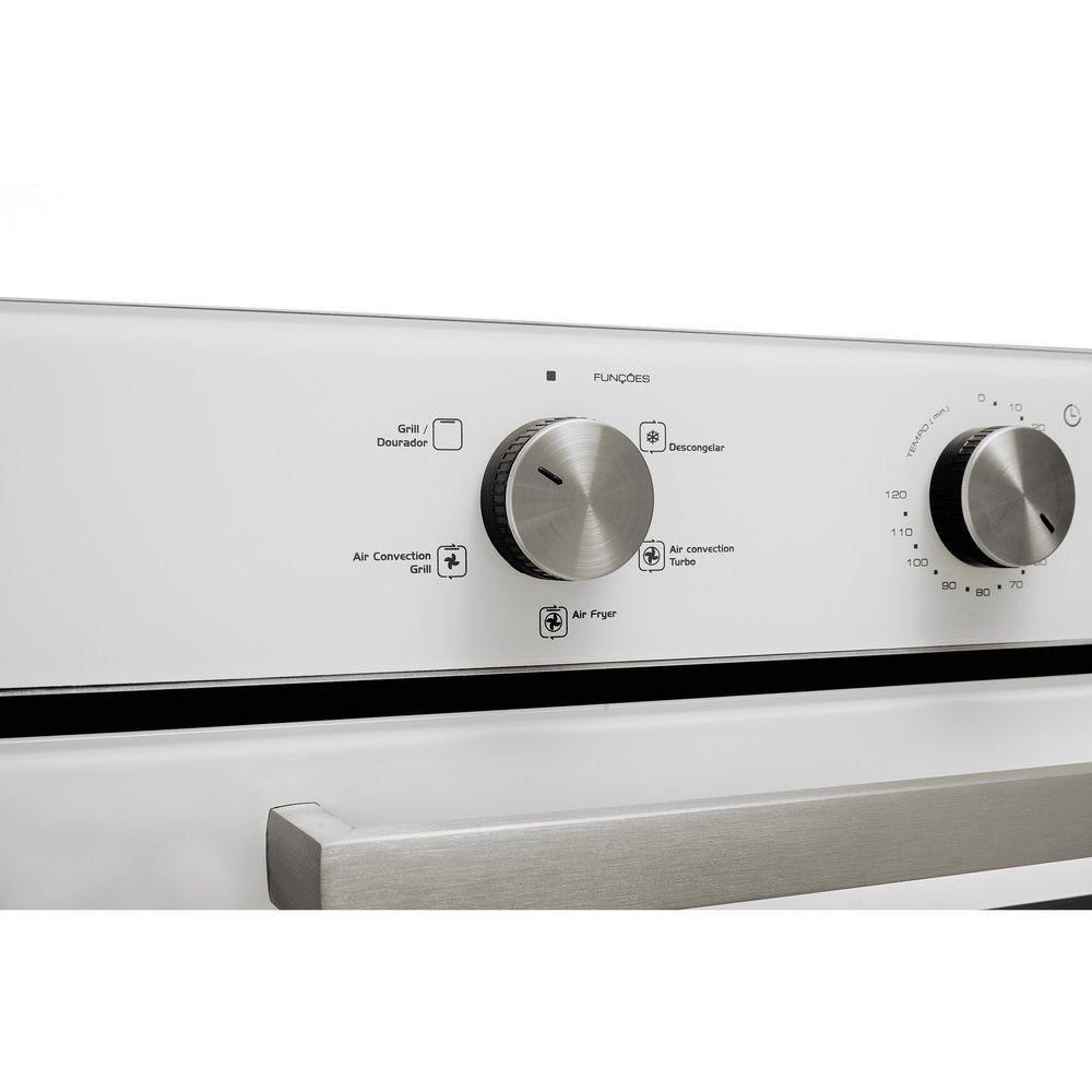 Miniatura Forno Elétrico Fischer Infinity Embutir 50L Com Air Fryer Branco 127V