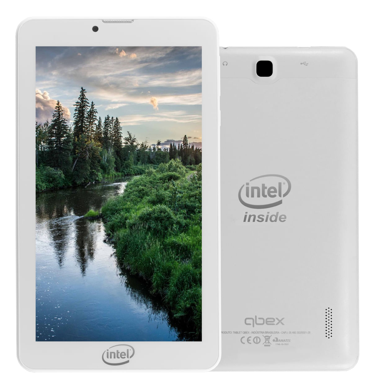 Miniatura Tablet Qbex TXM721S 7" 3G 8GB Intel 3G-R Branco