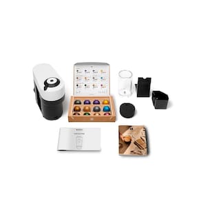Miniatura Cafeteira Nespresso Vertuo Pop com Kit Boas-Vindas – Branco Côco 110V
