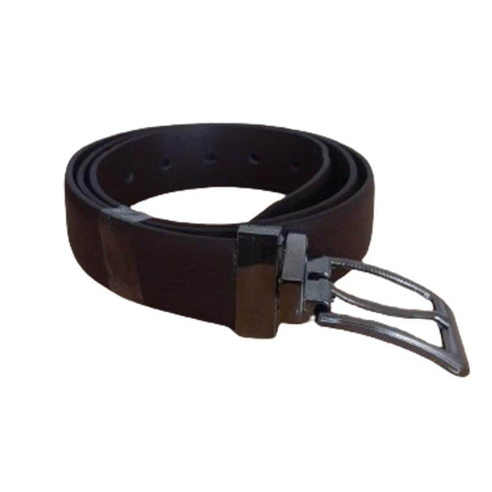 Cinto Social Masculino Dupla Face Preto E Marrom Couro Full