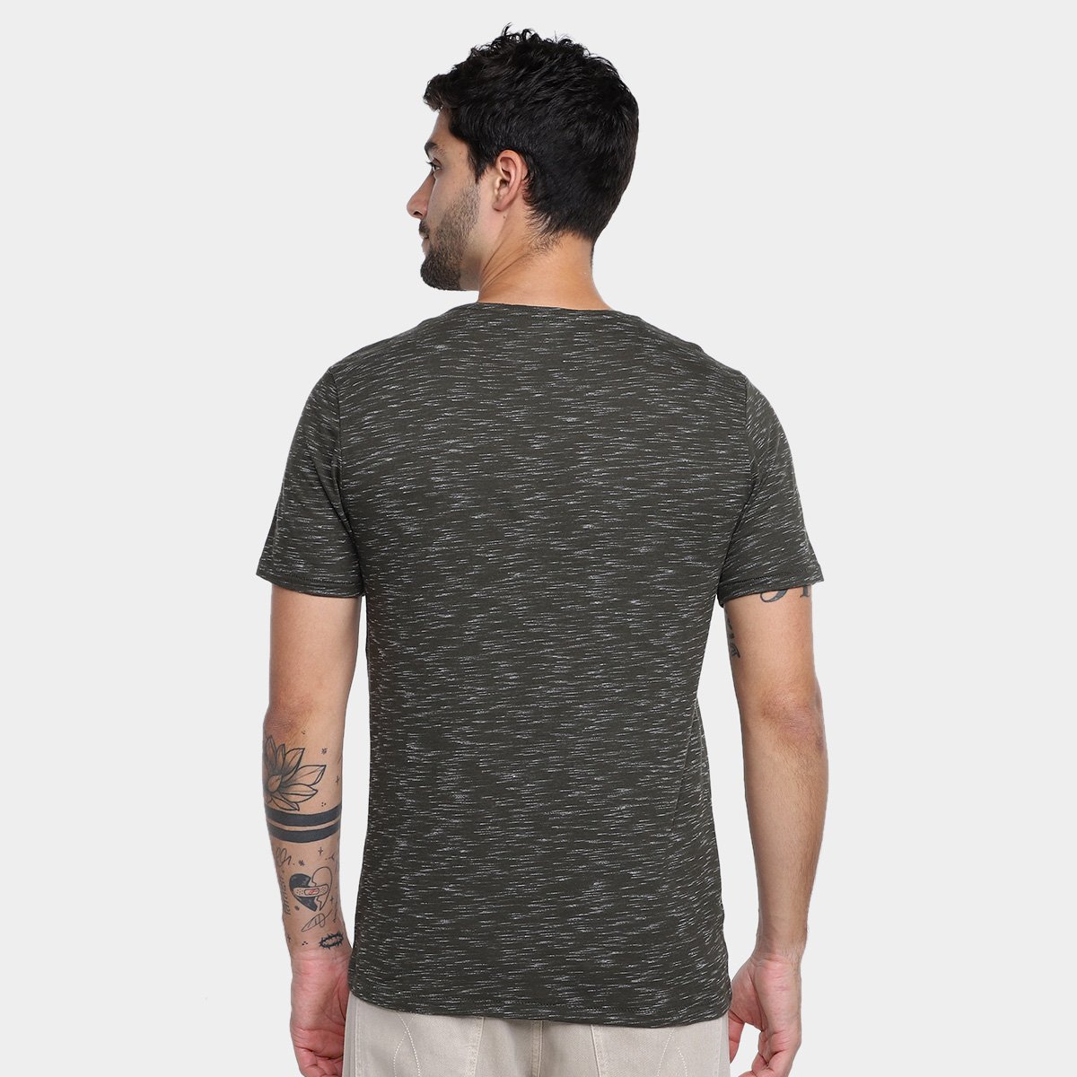 Miniatura Camiseta Hering Básica Masculina Verde Militar - G