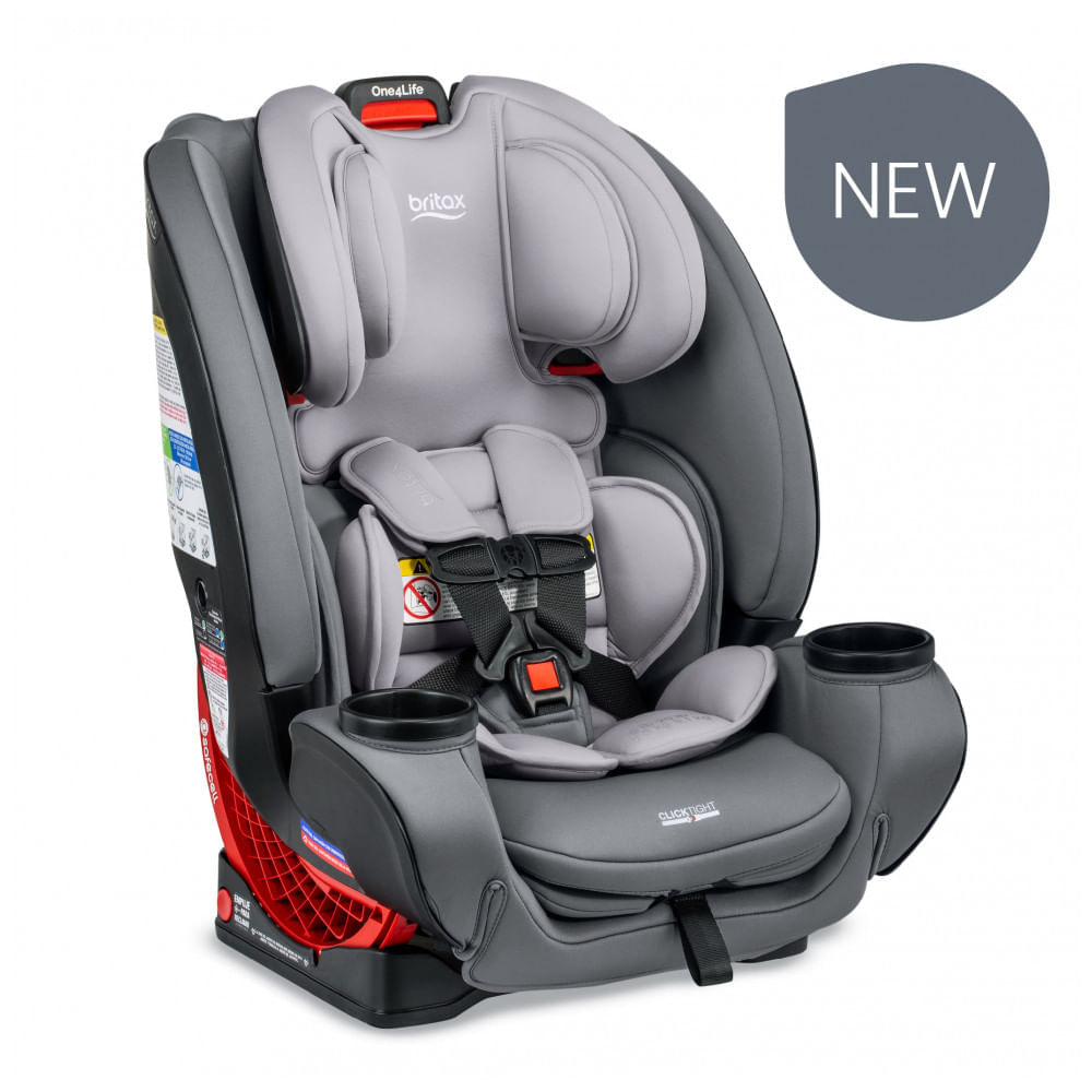 Miniatura Cadeira de Bebê para Carro Tudo em Um Britax One4Life, Cinza Claro Glacial
