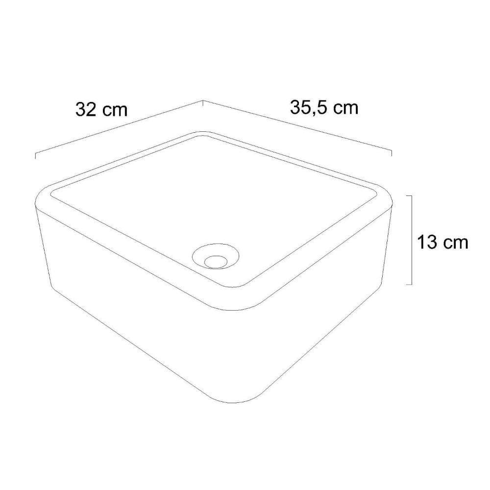 Miniatura Conjunto Gabinete de Banheiro Suspenso Ripado 1 Gaveta Interna com Espelheira e Cuba Gianduia