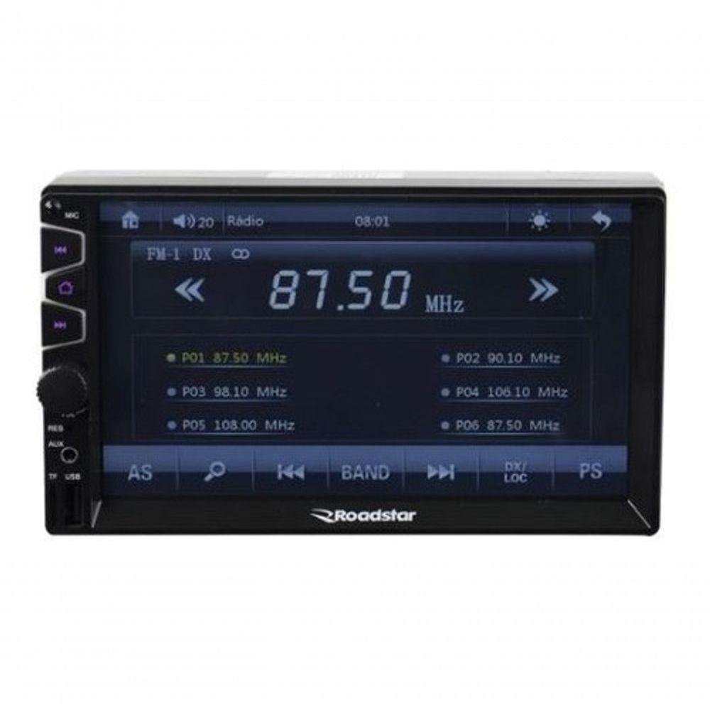 Miniatura Dvd 2 Din Central Multimídia Universal Mp5 Bt Espelhamento