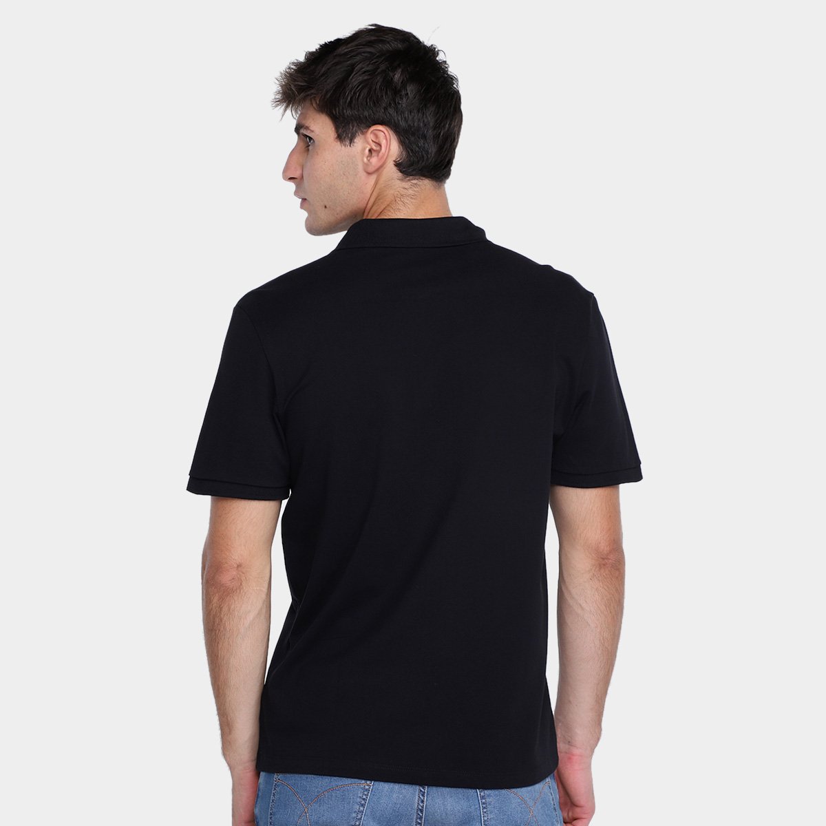 Miniatura Camisa Polo Ellus Masculina Preto Fosco - P