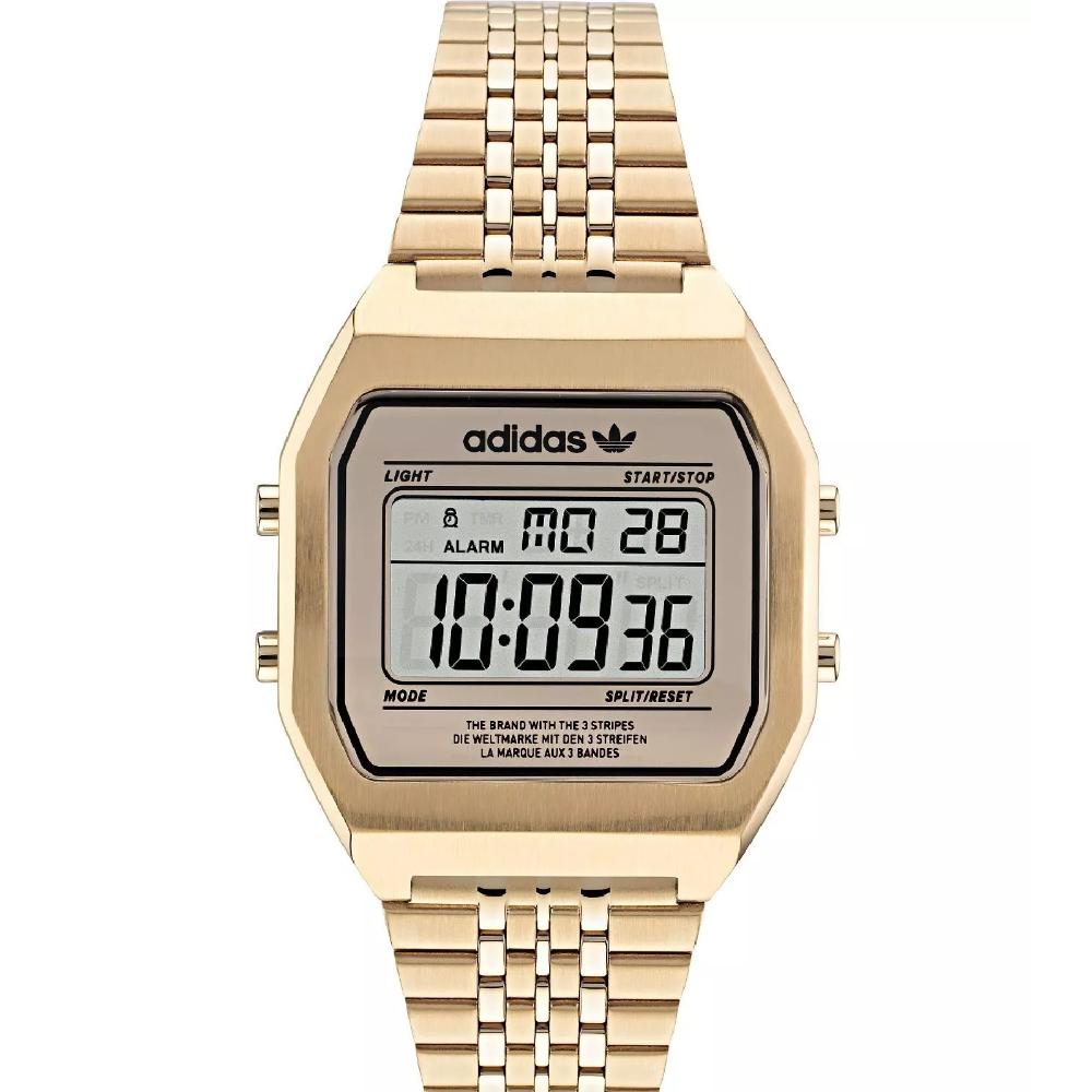 Miniatura Relógio Adidas Digital Two AOST22074M Dourado