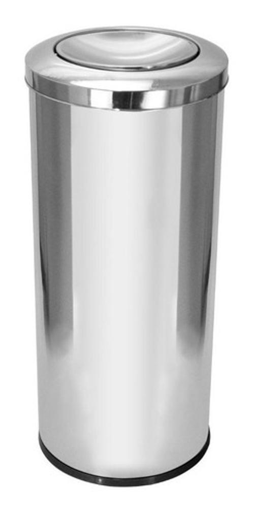 Miniatura Lixeira Inox 30 Litros Tampa Meia Esfera