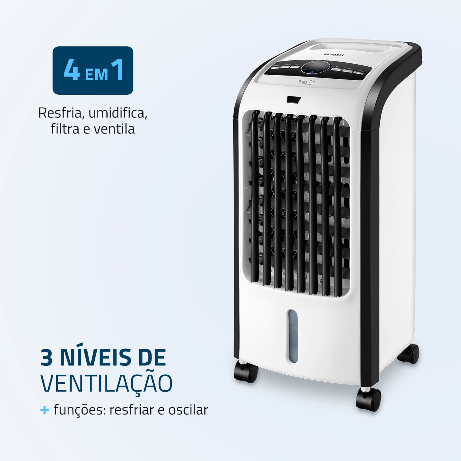 Miniatura Climatizador Mondial Fresh Air CL-03 CLIMATIZADOR-127V-BRANCO/PRETO