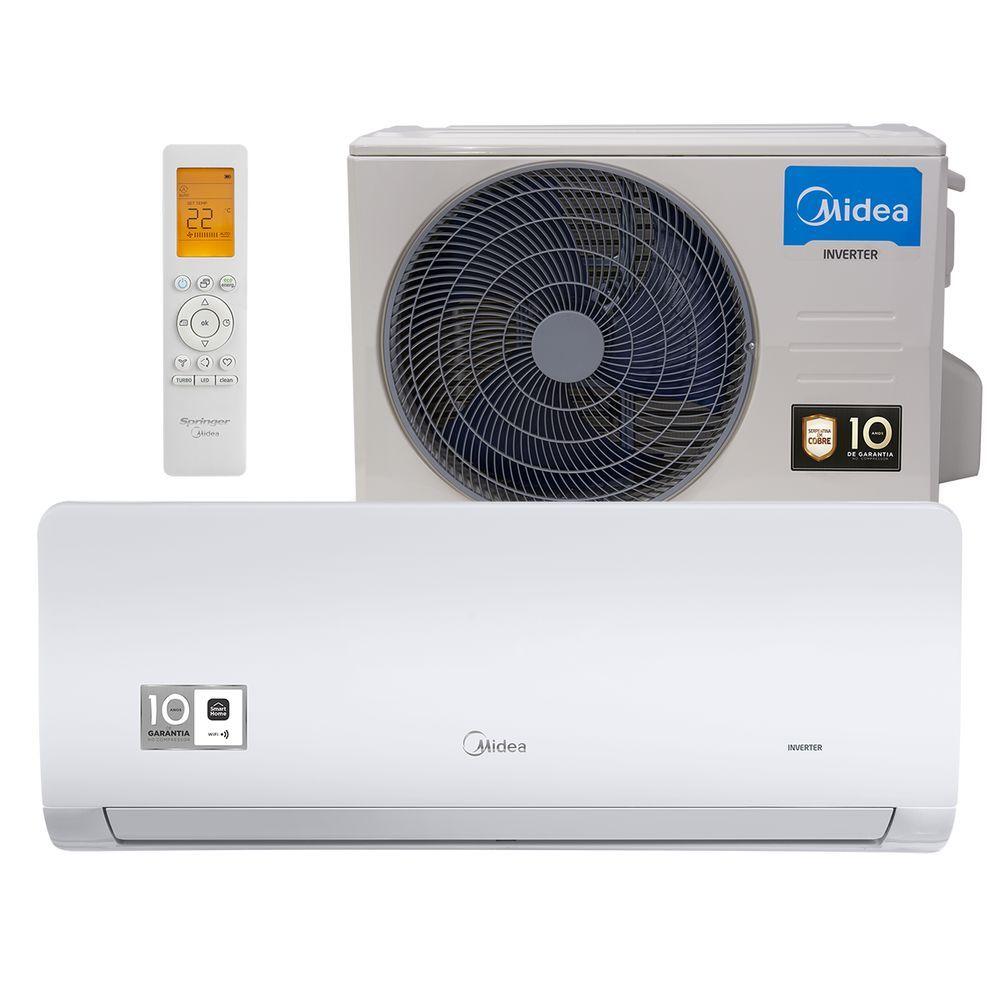 Miniatura Ar Condicionado Inverter Midea Connect 12000 BTU Quente/Frio