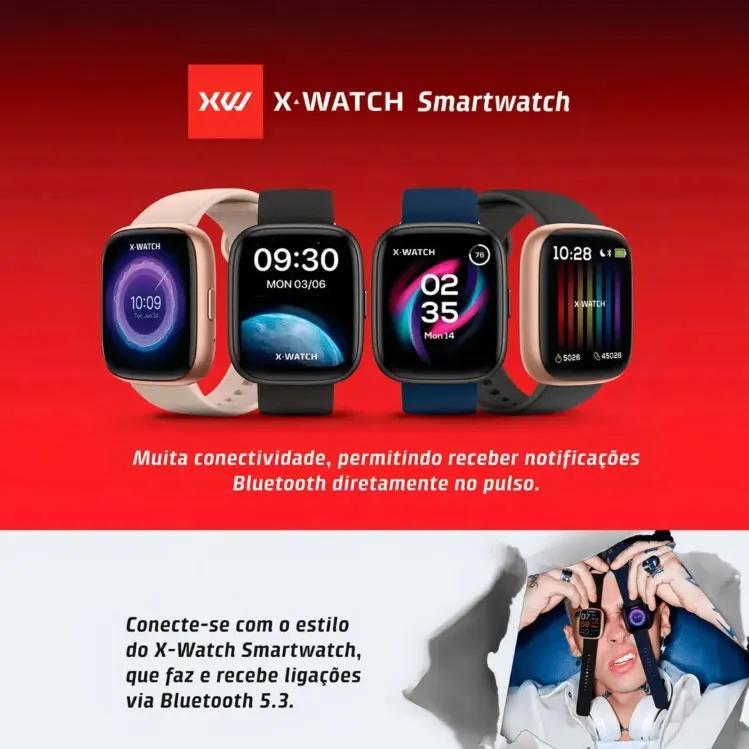 Miniatura Martwatch X Watch Prisma Preto Troca Pulseira Xswuqpi001A