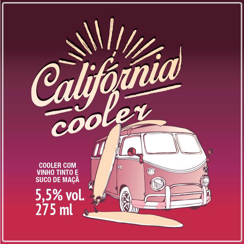 Miniatura Califórnia Cooler De Vinho- Caixa Com 12 Unidades caixa - 5,5% - bebida alcoólica mista de vin. - garrafa - Califórnia Cooler - 12 - 275ml