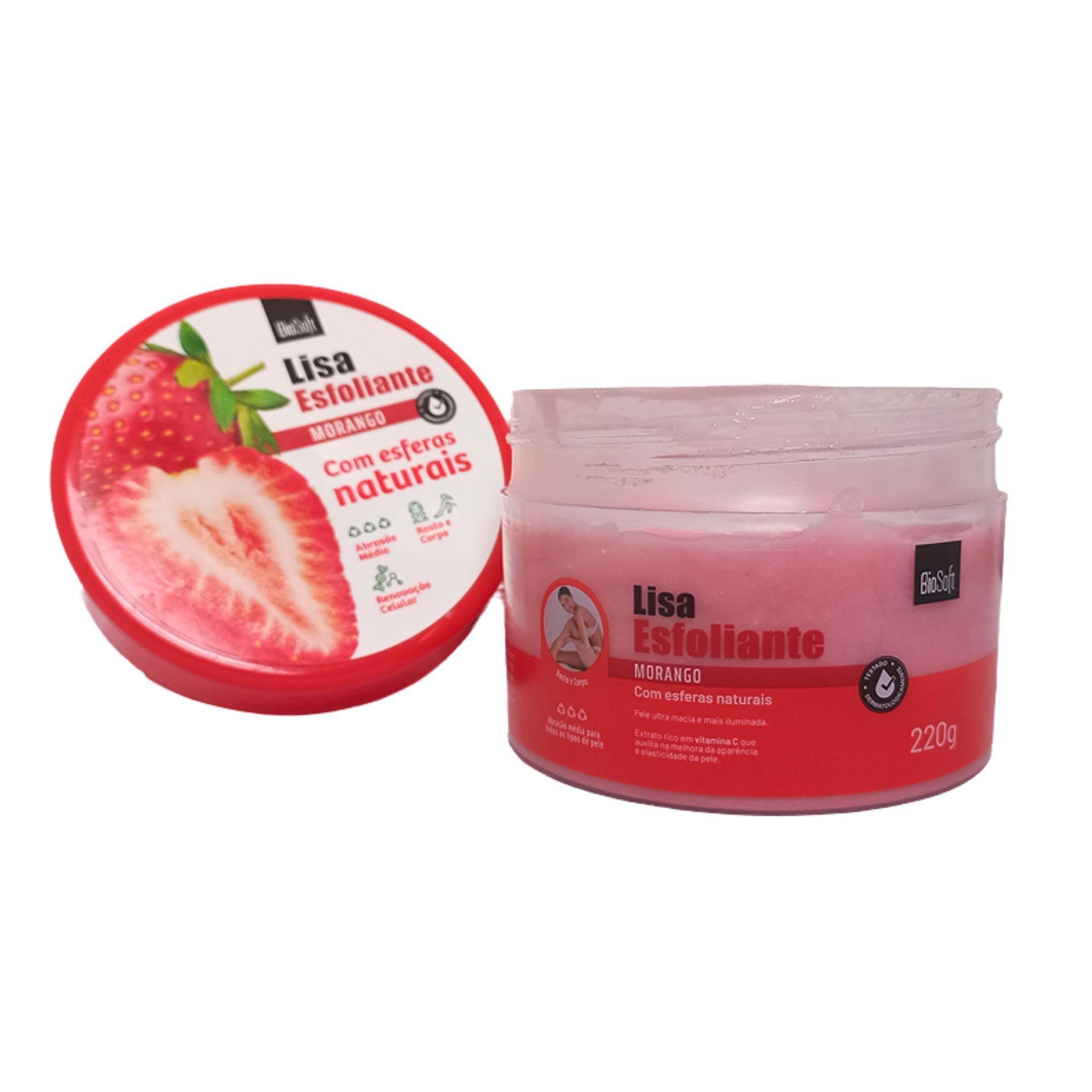 Miniatura Esfoliante Facial E Corporal Morango Comprar Esfera Natural
