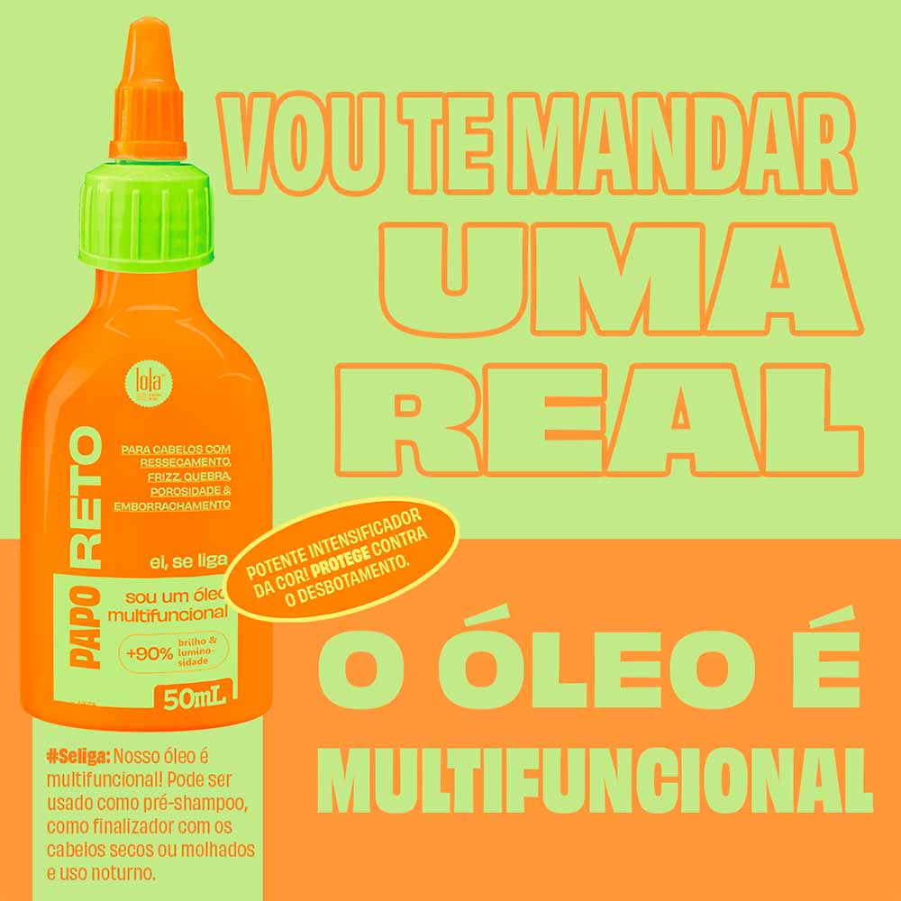 Miniatura Lola From Rio Papo Reto Óleo Capilar 50ml