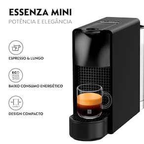 Miniatura Cafeteira Nespresso Essenza Mini C30 com Kit de Cápsulas para Degustação - Preta 220V