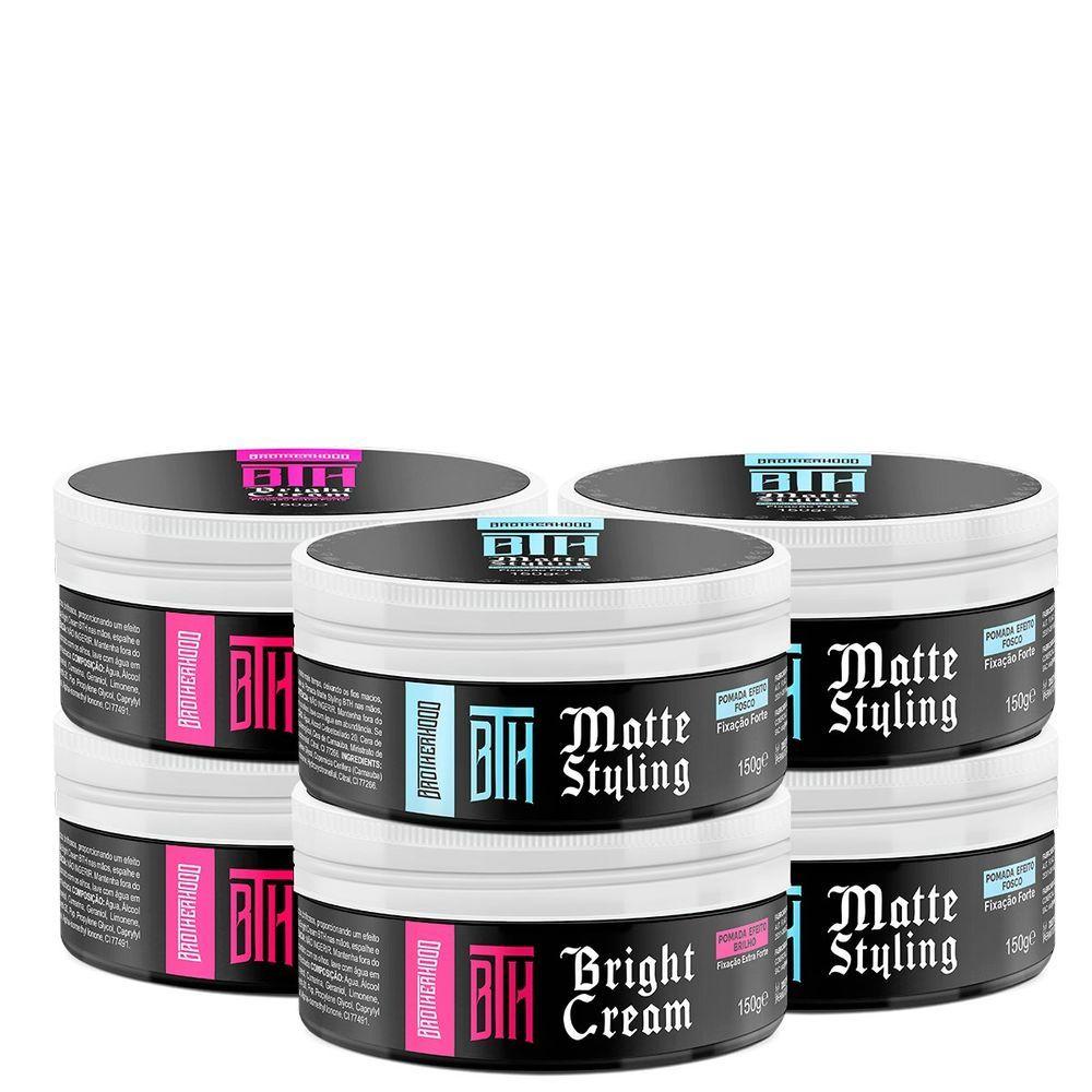 Miniatura Kit 03 Pomada Matte Styling + 03 Brilho Bright Cream Bth 150G