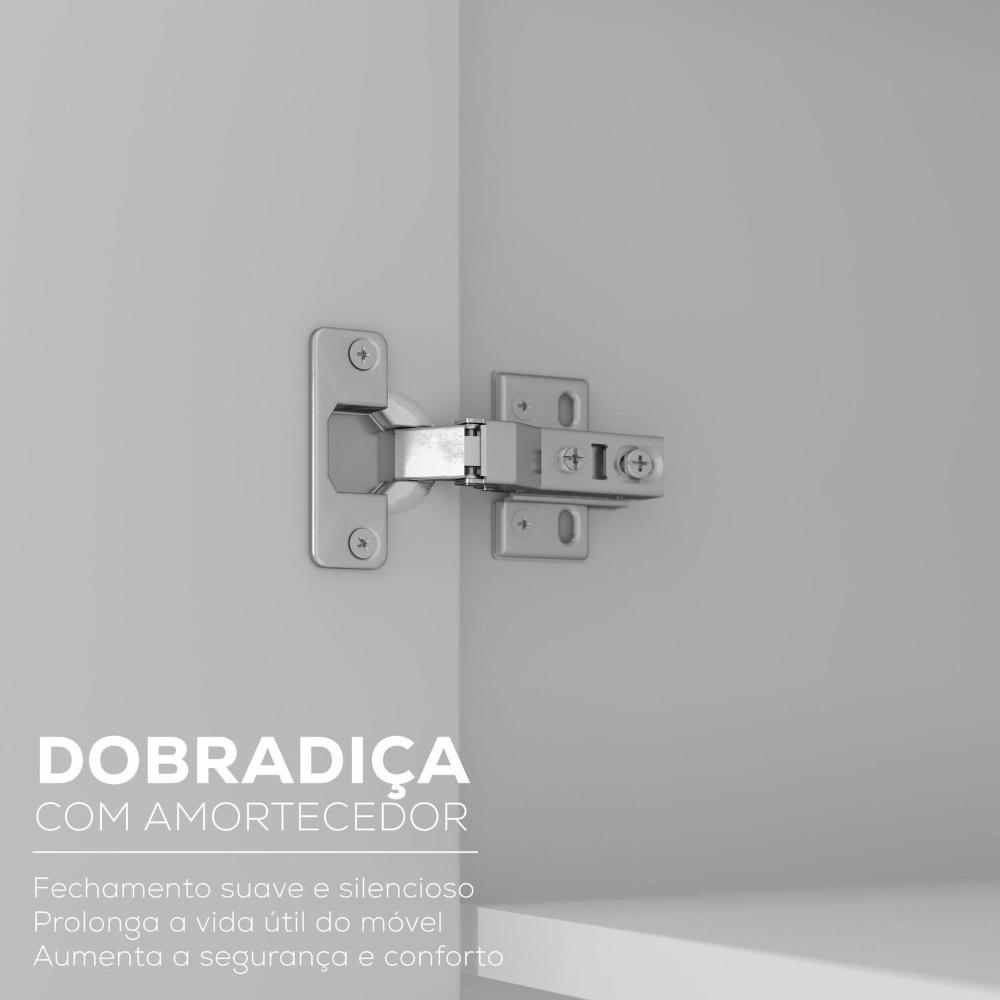 Guarda-roupa Solteiro 100% Mdf Bp 4 Portas 2 Gavetas Asti Urbi