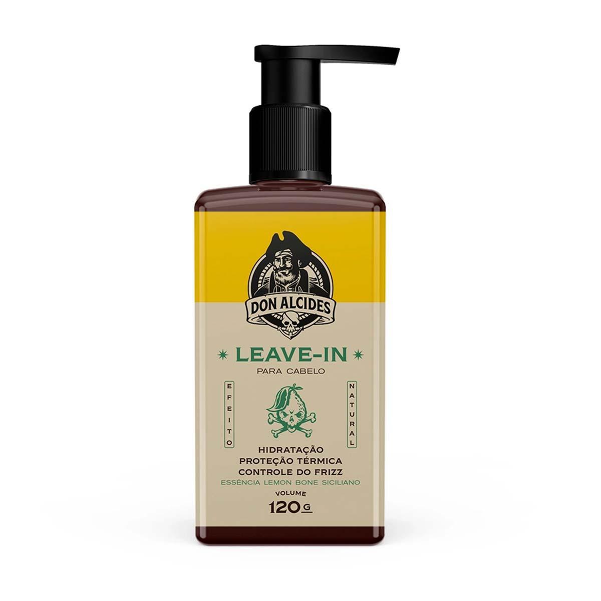 Miniatura Leave-In Para Cabelo Masculino Lemon Bone 120G Don Alcides