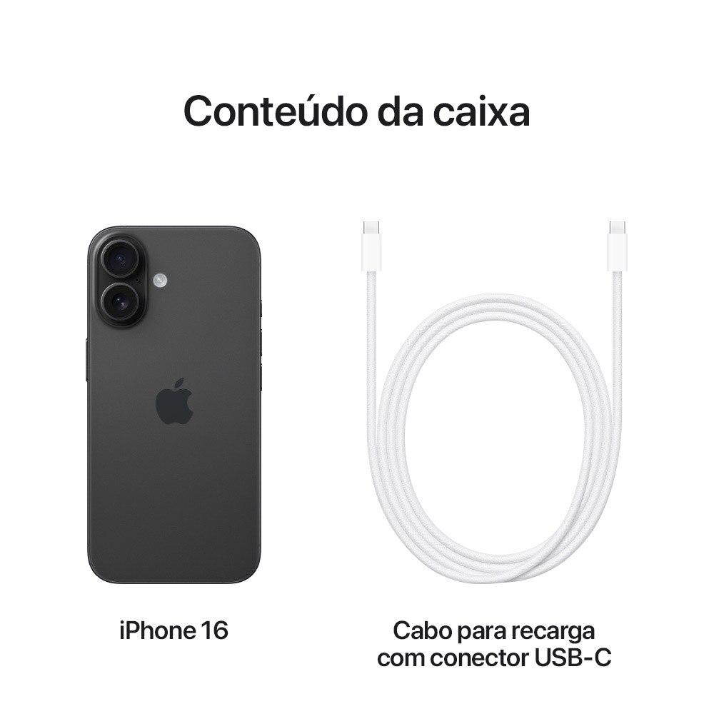 Apple iPhone 16 256GB Preto